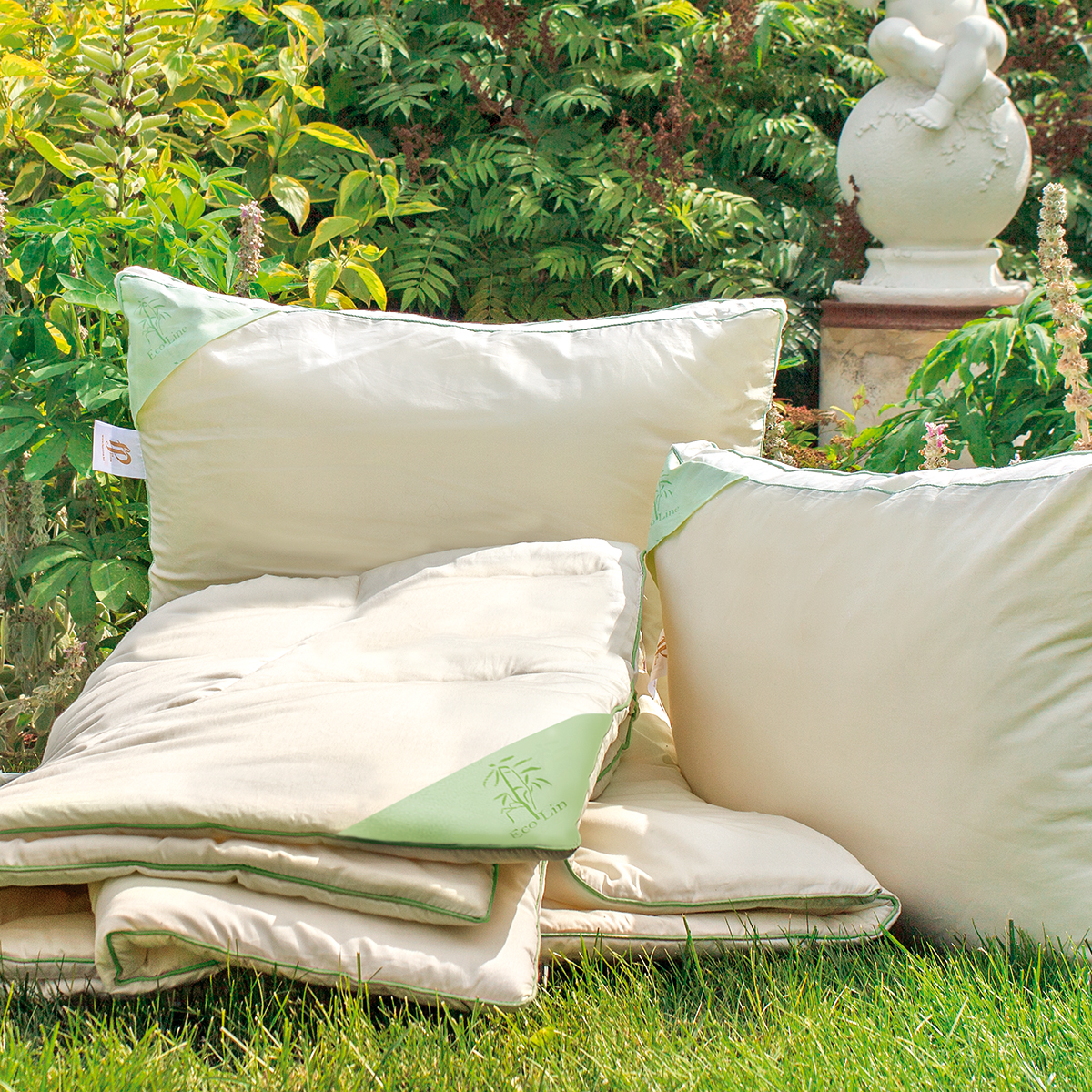 Одеяло летнее в молочном сатине | Одеяло летнее в молочном сатине «БАМБУК»