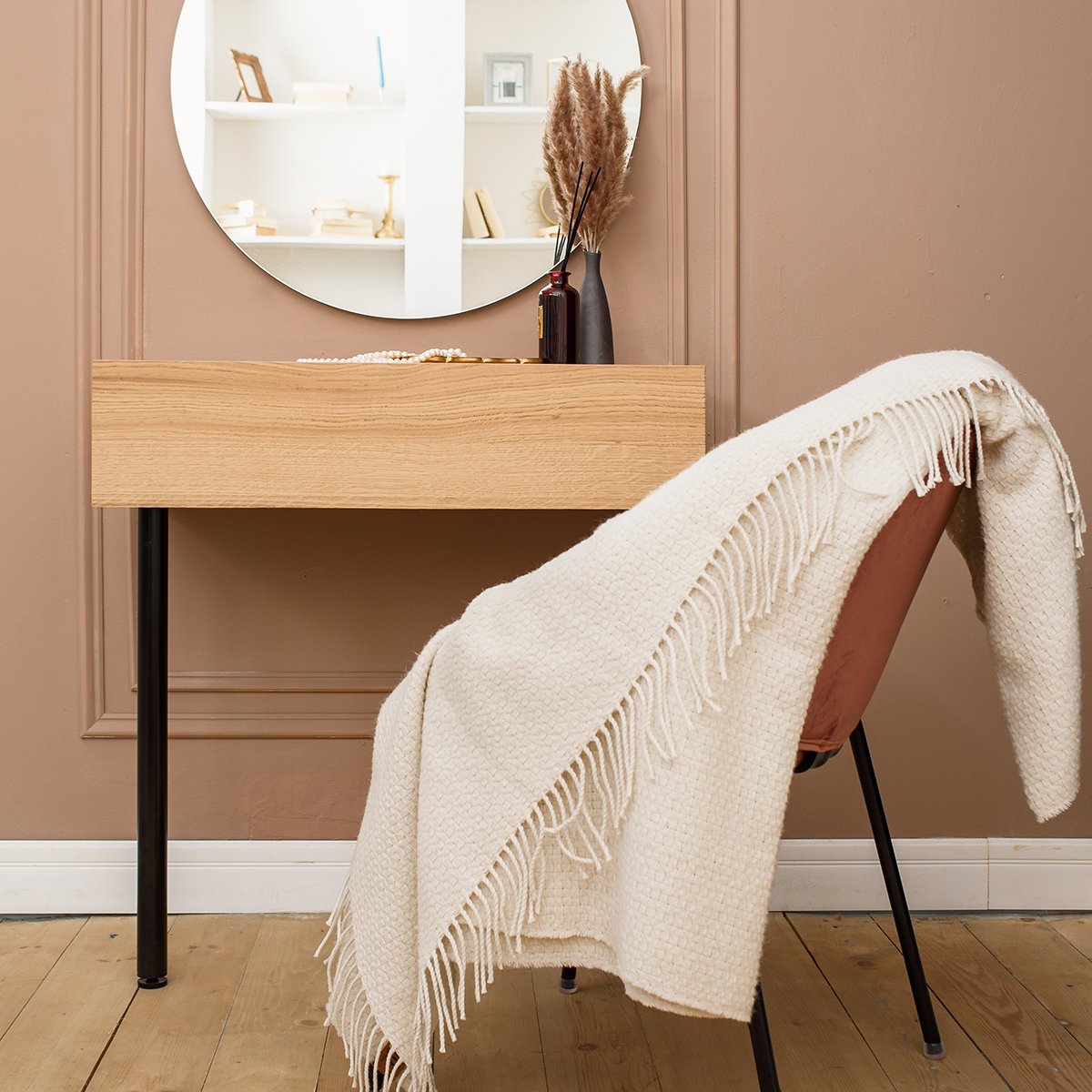 Плед шерстяной | Плед шерстяной МОЛОЧНЫЙ