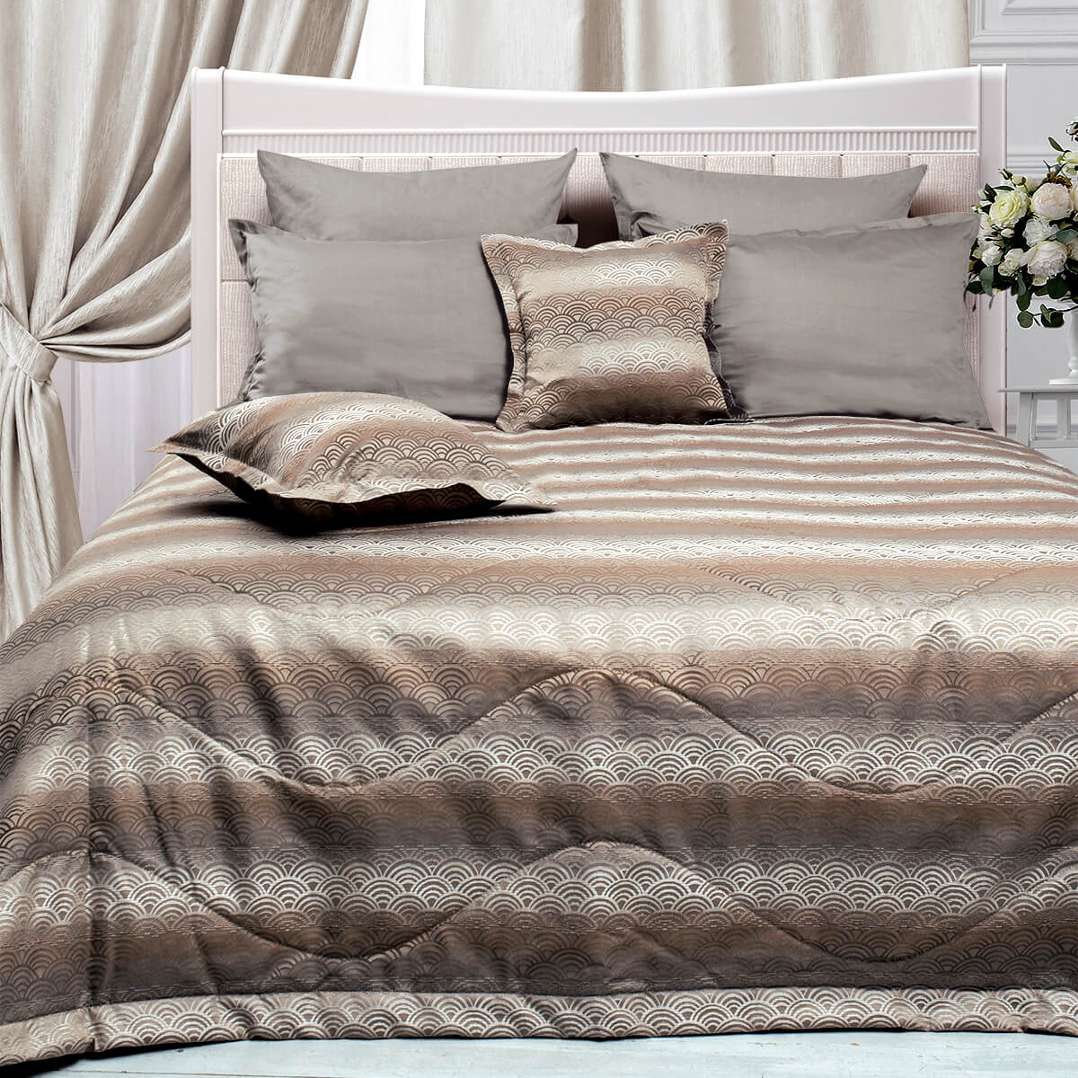 Покрывало | Покрывало СОРЕНТО ШОКОЛАДНЫЙ