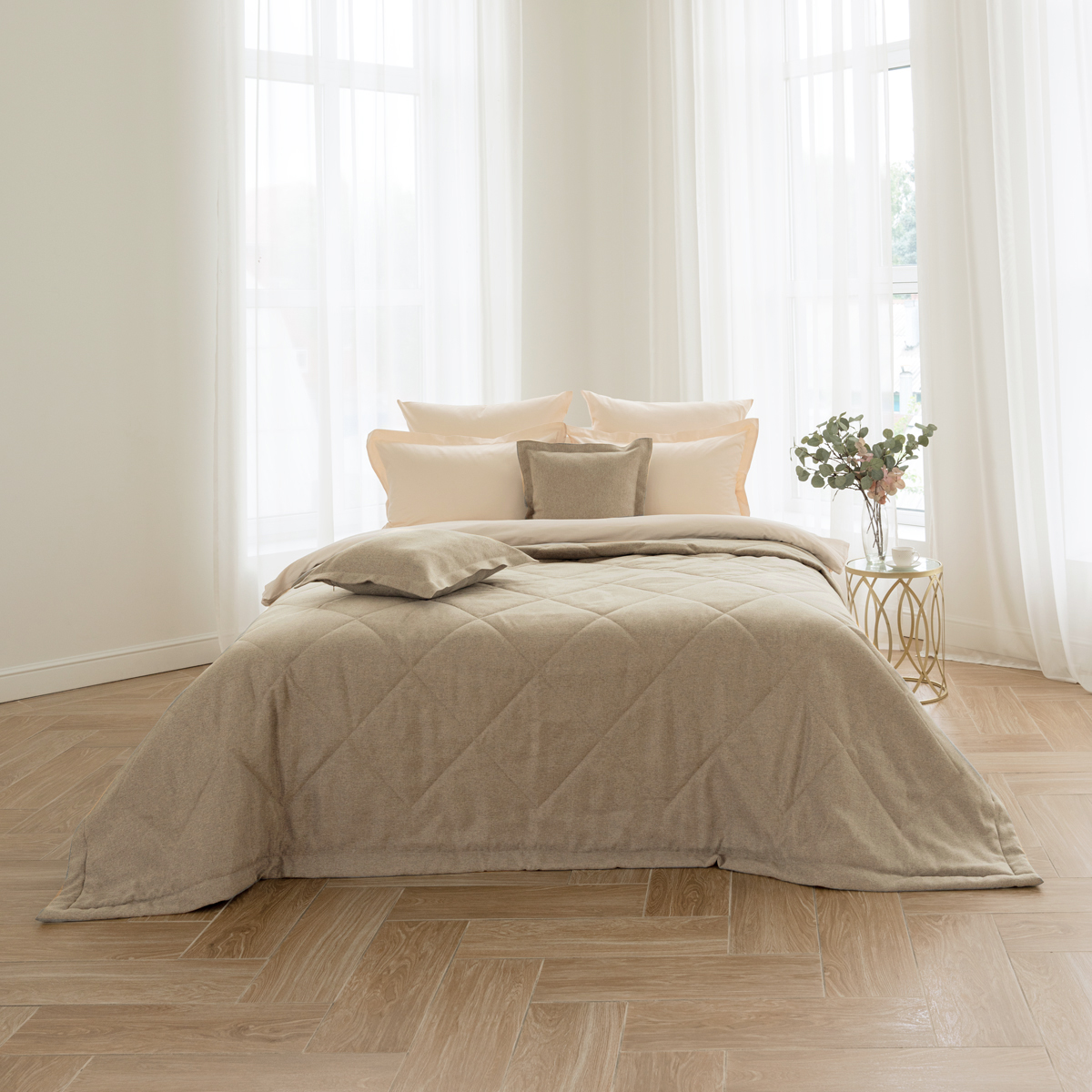 Покрывало | ПОКРЫВАЛО ROKSY ТЁПЛЫЙ ТАУП