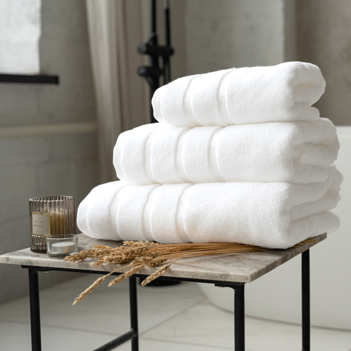 Махровое полотенце | МАХРОВОЕ ПОЛОТЕНЦЕ GARMONIA БЕЛОСНЕЖНЫЙ