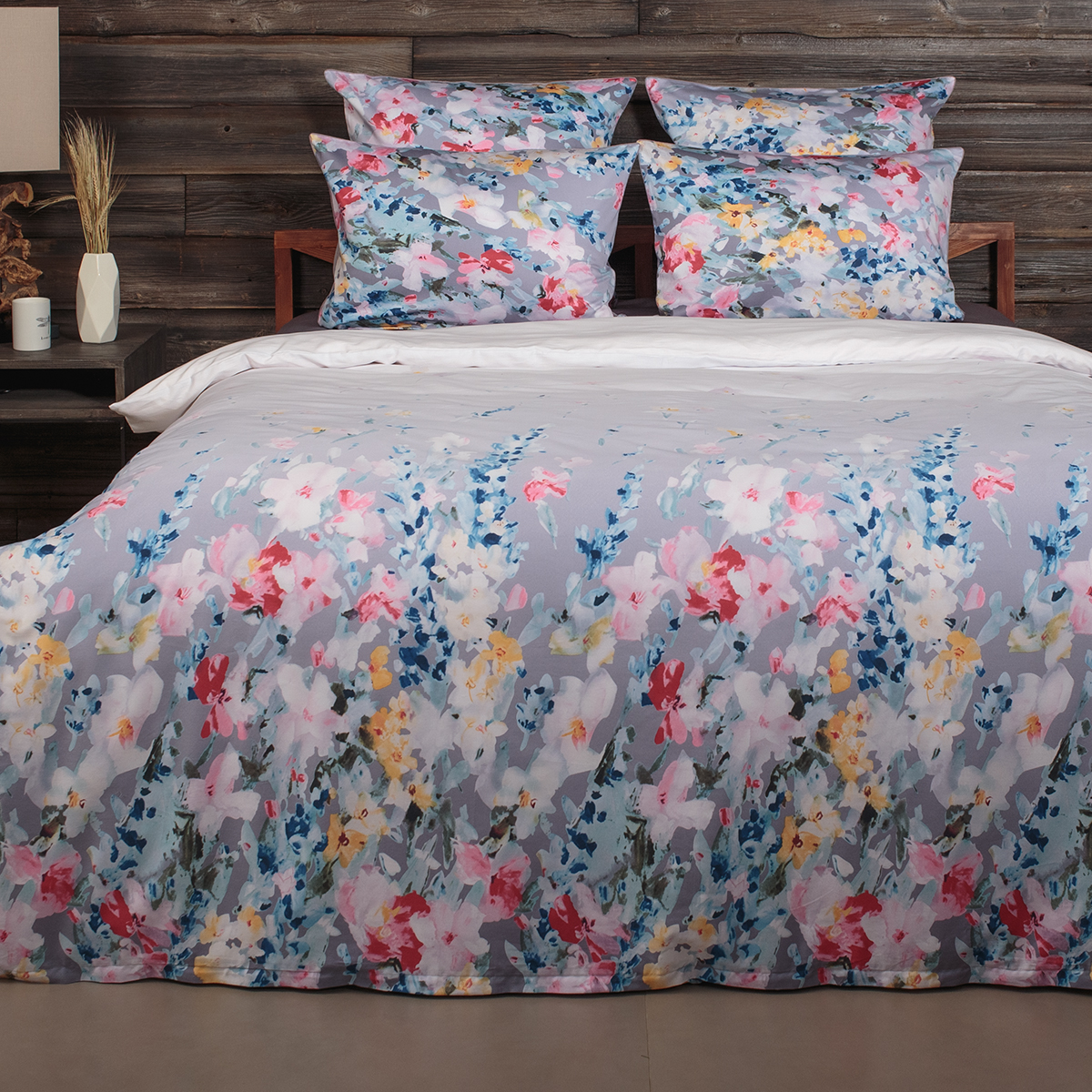 Постельное бельё Мако-сатин | ПОСТЕЛЬНОЕ БЕЛЬЁ МАКО-САТИН ЦВЕТОЧНОЕ ТАНГО