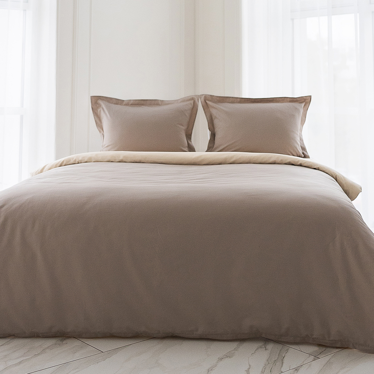 Постельное бельё Сатин двухсторонний | ПОСТЕЛЬНОЕ БЕЛЬЕ FUSION САТИН ДВУСТОРОННИЙ МУСКАТ