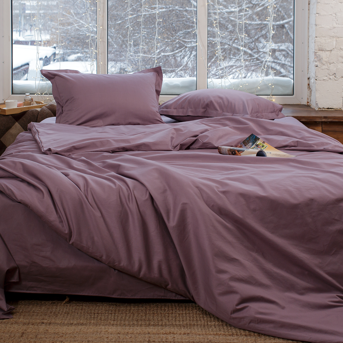 Постельное бельё Сатин однотонный | Постельное бельё Сатин однотонный РОЗОВЫЙ ЗАКАТ