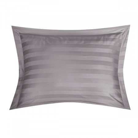 Наволочка Страйп-сатин ГРАФИТОВЫЙ